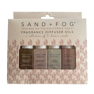 Sand + Fog Fragrance Diffuser Oil 4 Set Fall Pumpkin Spice Harvest Tropical New